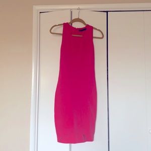 *like new* Karen Millin hot pink midi dress